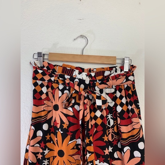 Farm Rio Daisy Wide-Leg Pants size small - Picture 6 of 9